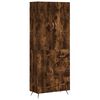 vidaXL Credenza Rovere Fumo 69,5x34x180 cm in Legno Multistrato