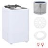 vidaXL Mini lavatrice con vasca singola 4,6 kg Nero e Bianco