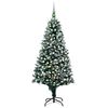 vidaXL Albero di Natale Artificiale con LED e Set di Palline e Pigne 240 cm