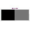 vidaXL Tenda Laterale Retrattile per Patio 200x500 cm Nera