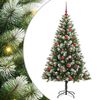 vidaXL Albero di Natale artificiale con rami snodati e neve imbiancata