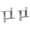 vidaXL Mensole a Muro 2pz Grigio Cemento 50x12x50 cm in Truciolato