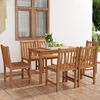 vidaXL Set da pranzo da giardino 7 pz 120x70 cm in legno massello di teak