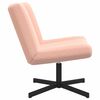 vidaXL Sedia girevole Rosa 63 x 75 x 76 cm Pelle di Pecora