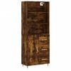 vidaXL Credenza Rovere Fumo 69,5x34x180 cm in Legno Multistrato