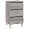 vidaXL Comodino Grigio Sonoma 40x35x70 cm in Legno Multistrato