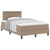 vidaXL Letto a molle Cappuccino 120 x 190 cm Pelle sintetica