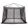 vidaXL Tenda interna Grigio e arancione 303 x 303 x 196 cm taffet&agrave;