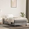 vidaXL Materasso a Molle Insacchettate Rigidit&agrave; Media Grigio Chiaro 90x220x20 cm in Velluto
