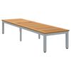 vidaXL Lettino prendisole 1-persona Grigio 200 x 55 x 35cm