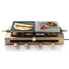 Bestron Piastra per Raclette ARG300BW 1500W Nera in Legno XL