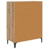 vidaXL Credenza Rovere artigianale 69,5 x 34 x 90 cm Legno multistrato