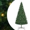 vidaXL Albero di Natale con luci a corde decorative Verde 400 cm PVC