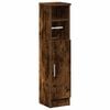 vidaXL Mobile da Bagno con Portarotolo Rovere Fumo 20,5x22x90 cm