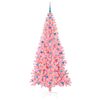 vidaXL Albero di Natale con 300 LED con supporto Rosa 210 cm PVC