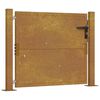 vidaXL Cancello da giardino 100x100 cm in acciaio Corten
