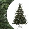 vidaXL Albero di Natale artificiale con palline 180 cm 300 LED
