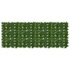 vidaXL Schermo per balcone con foglie Verde 200 x 75 cm