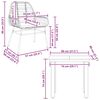 vidaXL Set da Pranzo da Giardino 3pz con Cuscini Polyrattan Vetro