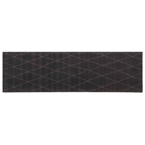 vidaXL Tappeto da Cucina antracite a quadretti 180 x 60 cm