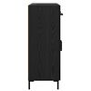 vidaXL Credenza Rovere Nero 69,5 x 34 x 90 cm Legno multistrato