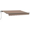 vidaXL Tenda retrattile Tortora 450 &times; 300 cm Tessuto e Alluminio