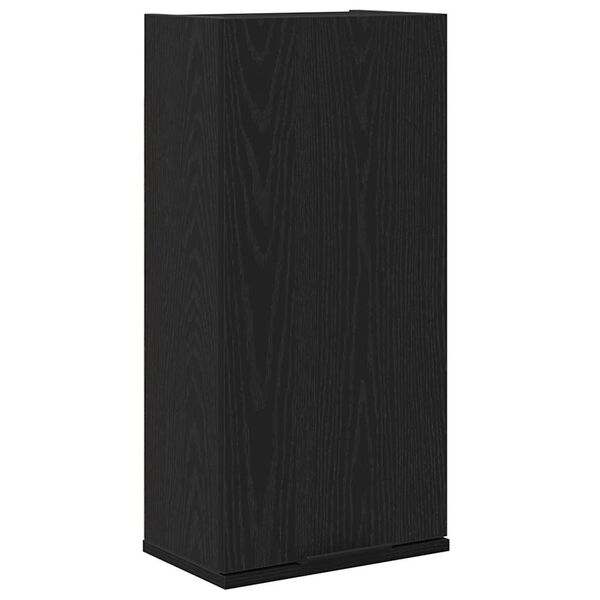 vidaXL Mobiletto da parete in rovere nero 32x20x67 cm in legno ingegnerizzato