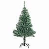 vidaXL Albero di Natale Artificiale Imbiancato con Luci LED 150 cm