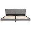 vidaXL Letto con Materasso Memory Foam Tessuto Grigio Chiaro 180x200cm