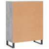 vidaXL Credenza Grigio Cemento 69,5x34x90 cm in Legno Multistrato