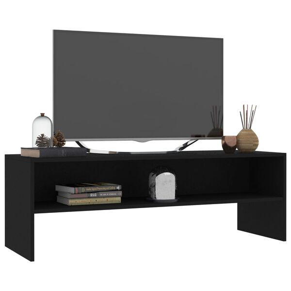 vidaXL Mobile Porta TV Nero 120x40x40 cm in Legno Multistrato