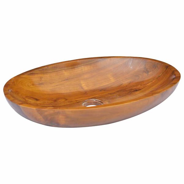 vidaXL Lavabo in Legno Massello di Teak 60x40x10 cm