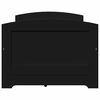 vidaXL Dormeuse con 5 Cassetti senza Materasso Nero 90x200 cm IRUN