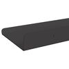 vidaXL Mensola sospesa 4 pcs Nero 40 x 9 x 2,5 cm Acciaio