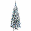 vidaXL Albero di Natale artificiale Bianco 63 x 63 x 150 cm