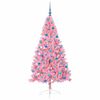 vidaXL Albero di Natale artificiale con luci integrate Rosa 180 cm PVC