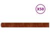 vidaXL Bordura per Prato 50 pcs 10 x 103 cm Acciaio Corten Ruggine