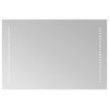 vidaXL Specchio da bagno LED Trasparente 60 x 40 cm vetro temperato