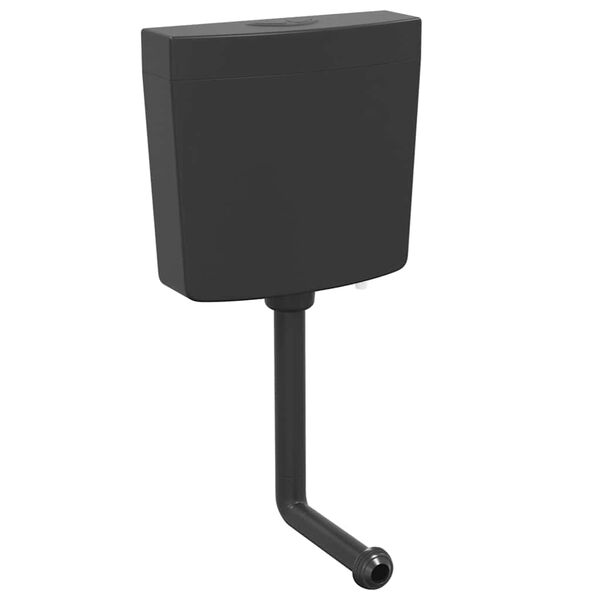 vidaXL Sciacquone WC con Ingresso Acqua dal Basso 3/6 L Nero