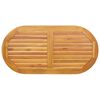 vidaXL Piano del tavolo Olio Naturale 110 x 55 x 2 cm