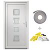 vidaXL Porta Ingresso Bianca 98x208 cm in PVC