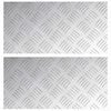 vidaXL Gradini per Scale 2 pz 40 x 20 cm Argento Alluminio
