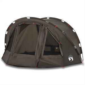 vidaXL Tenda da Pesca per 2 Persone Marrone Impermeabile