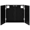 vidaXL Armadio per Dartboard Rovere Nero 56 x 12 x 53,5 cm