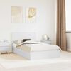 vidaXL Letto con Contenitore Bianco 120 x 190 cm Legno multistrato