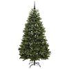 vidaXL Albero di Natale artificiale Verde 210 cm PVC e Metallo