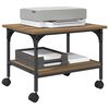 vidaXL Supporto per Stampante Rovere artigianale 50 x 40 x 38 cm