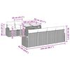 vidaXL Set Divano da Giardino 9 pcs Beige Rattan in Polipropilene