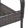 vidaXL Sedie da Esterno Impilabili 2 pz in Polyrattan Marrone