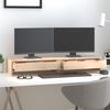 vidaXL Supporto per Monitor 100x27x15cm in Legno Massello di Pino